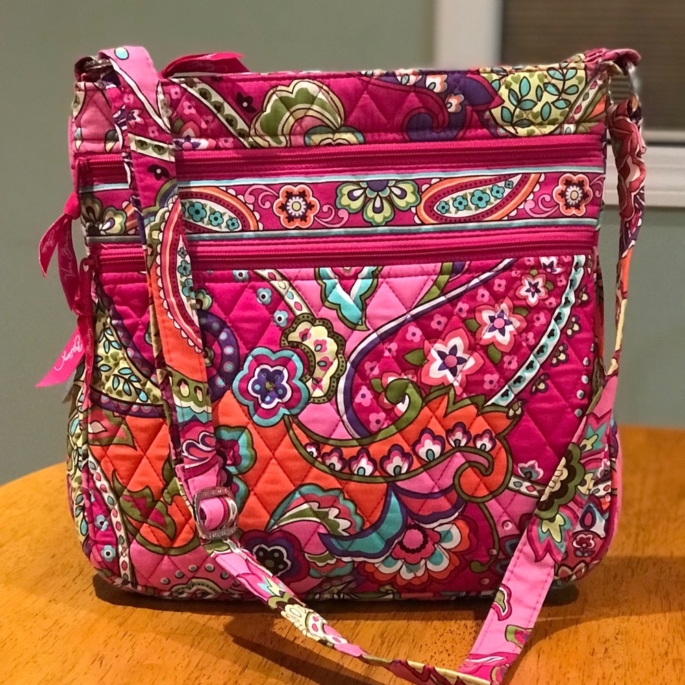 Vera Bradley Triple Zip Hipster Crossbody